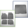 Completo di tappetini e tappetino per bagagliaio TPE per: Mercedes-Benz Citan W420 10.2021-.... (Tourer) - 5 posti; interasse corto; non per la versione elettrica