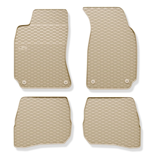Tappetini auto in gomma compatibili con Volkswagen Passat B5 (1996-2005) - tappeti gomma - beige