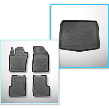 Completo di tappetini e tappetino per bagagliaio TPE per: Jeep Renegade 06.2018-