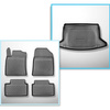 Completo di tappetini e tappetino per bagagliaio TPE PREMIUM per: Kia Ceed III CD 06.2018-.... (Hatchback) - bagagliaio inferiore; senza pavimento del bagagliaio a due livello