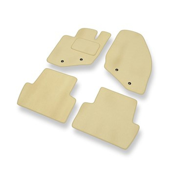 Premium tappetini auto in velluto compatibili con Volvo S80 I (1998-2006) - tappeti auto beige