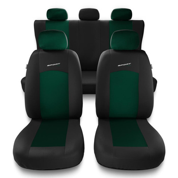 Coprisedili compatibili con Audi Q2 (2016-....) - fodere sedili universali - set coprisedili auto - S-GR