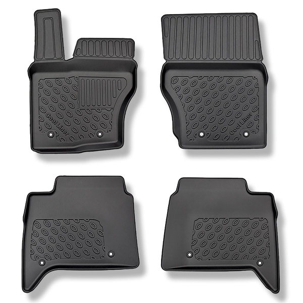 Tappetini Auto in TPE compatibili con Land Rover Discovery V SUV (03.2017-....) - tappeti auto neri