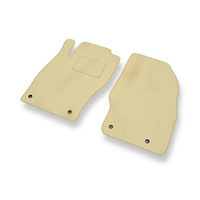 Premium tappetini auto in velluto compatibili con Opel Corsa D (2006-2014) - tappeti auto beige