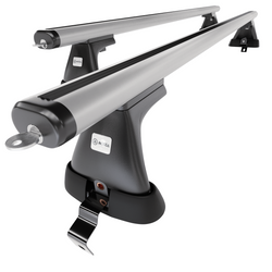 Barre portatutto in alluminio compatibili con Renault Megane mk III Sporter (2008-2016) - senza punti di fissaggio di serie - portapacchi auto colore argento - portabagagli barre da tetto