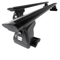 Barre portatutto in alluminio compatibili con Peugeot Traveller Autobus (2016-....) - con punti di fissaggio di serie - portapacchi auto colore nero - portabagagli barre da tetto