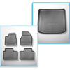 Completo di tappetini e tappetino per bagagliaio TPE per: Aiways U5 12.2020-.... (SUV)