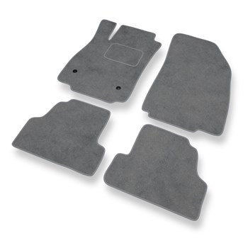 Premium tappetini auto in velluto compatibili con Opel Mokka (2012-2019) - tappeti auto grigio