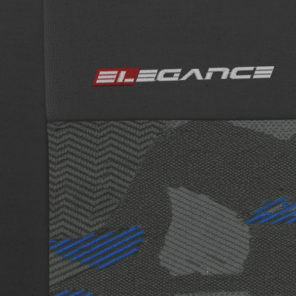 Coprisedili anteriori compatibili con Fiat Tipo (2015-....) - fodere sedili universali - set coprisedili auto - 2UNE-BL