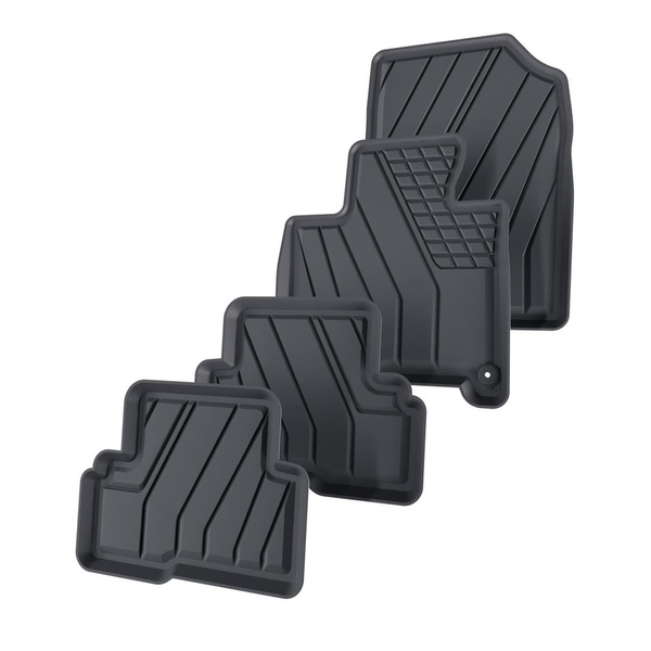 Tappetini Auto in TPE compatibili con Hyundai Tucson III HEV Hybrid SUV (2020-....) - tappeti auto neri