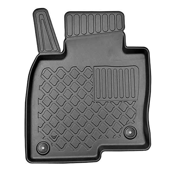 Completo di tappetini e tappetino per bagagliaio TPE per: Mazda CX-5 II 07.2017-.... (SUV) - vano portabagli inferiore; piano di carico regolabile nella posizione piu' bassa oppure senza piano di carico regolabile