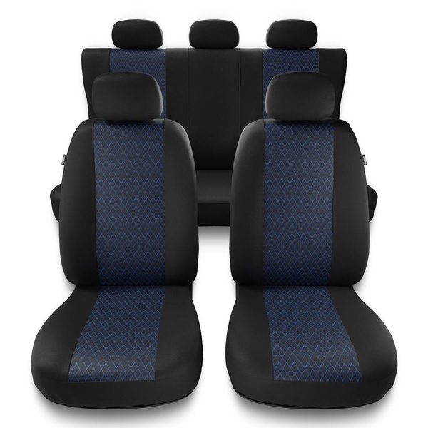 Coprisedili compatibili con Alfa Romeo 145 (1994-2000) - fodere sedili universali - set coprisedili auto - PF-BL