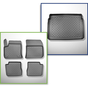 Completo di tappetini e tappetino per bagagliaio TPE per: Citroen E-C4 III 12.20