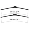 Spazzole tergicristallo anteriori compatibili con Renault Safrane Hatchback (04.1992-12.2000) - tergicristalli auto - lame tergilunotto - spazzole piatte