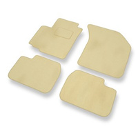 Premium tappetini auto in velluto compatibili con Fiat Sedici (2005-2014) - tappeti auto beige