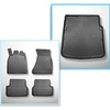 Completo di tappetini e tappetino per bagagliaio TPE per: Audi A7 C7 09.2010-01.2018 (Sportback)