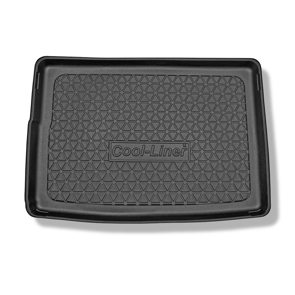 Vasca baule compatibile con Opel Astra K Hatchback (11.2015-12.2021) - vano superiore; con ruota di scorta - tappetino per bagagliaio - tappeto bagagliaio per auto