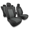 Coprisedili compatibili con Renault Modus (2004-2012) - fodere sedili universali - set coprisedili auto - UNE-2