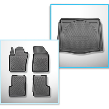 Completo di tappetini e tappetino per bagagliaio TPE per: Jeep Renegade 09.2014-
