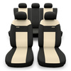 Coprisedili compatibili con Alfa Romeo 166 I, II, III (1998-2007) - fodere sedili universali - set coprisedili auto - RSL-BE