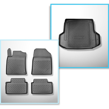 Completo di tappetini e tappetino per bagagliaio TPE per: Kia Ceed III CD 09.201