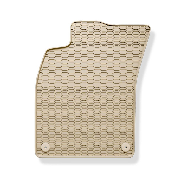 Tappetini auto in gomma compatibili con Audi A4 B8 Avant, Berlina (2007-2015) - tappeti gomma - beige - 4 pz.