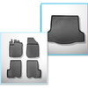 Completo di tappetini e tappetino per bagagliaio TPE per: Dacia Logan II 03.2013-12.2020 (Berlina)