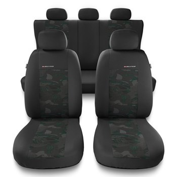 Coprisedili compatibili con Suzuki Celerio (2014-2019) - fodere sedili universali - set coprisedili auto - UNE-GR