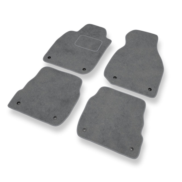 Premium tappetini auto in velluto compatibili con Audi A6 II C5 Avant, Sedan (1997-2004) - tappeti auto grigio