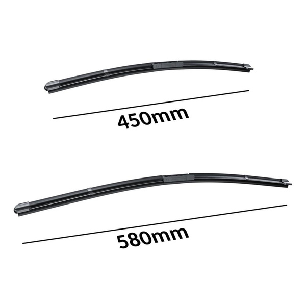 Spazzole tergicristallo anteriori compatibili con Alfa Romeo 159 Berlina, Sportwagon (06.2005-12.2011) - tergicristalli auto - lame tergilunotto - spazzole piatte