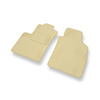 Premium tappetini auto in velluto compatibili con Lancia Ypsilon IV (2011-2024) - tappeti auto beige