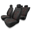 Coprisedili compatibili con Mazda 3 I, II, III (2003-2019) - fodere sedili universali - set coprisedili auto - UNE-RD