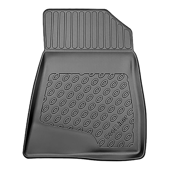 Completo di tappetini e tappetino per bagagliaio TPE per: Kia Niro II (SG2) 06.2022-.... (Crossover) - per versione HEV ibrida; EV (electric); bagagliaio superiore; pavimento mobile nella posizione più alta; non per versione Plug-in ibrida