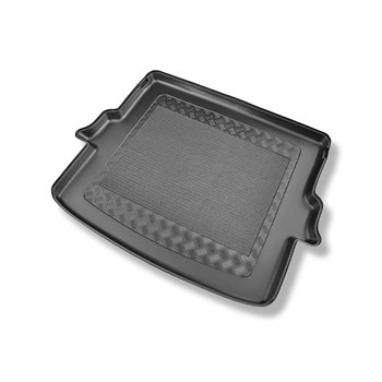 Vasca baule compatibile con DS 7 Crossback SUV (02.2018-2022) - portabagagli superiore; piano di carico regolabile nella posizione più alta - tappetino per bagagliaio - tappeto bagagliaio per auto