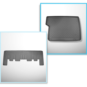 Completo di tappetini e tappetino per bagagliaio TPE per: Ford Tourneo Custom 02