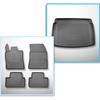Completo di tappetini e tappetino per bagagliaio TPE per: Opel Astra L (VI) 01.2022-.... (Hatchback) - bagagliaio inferiore; senza pavimento mobile del bagagliaio; non per versione Plug-in ibrida; non per la versione elettrica