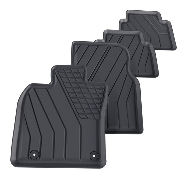 Tappetini Auto in TPE compatibili con Toyota Camry IX Berlina (2018-....) - tappeti auto neri