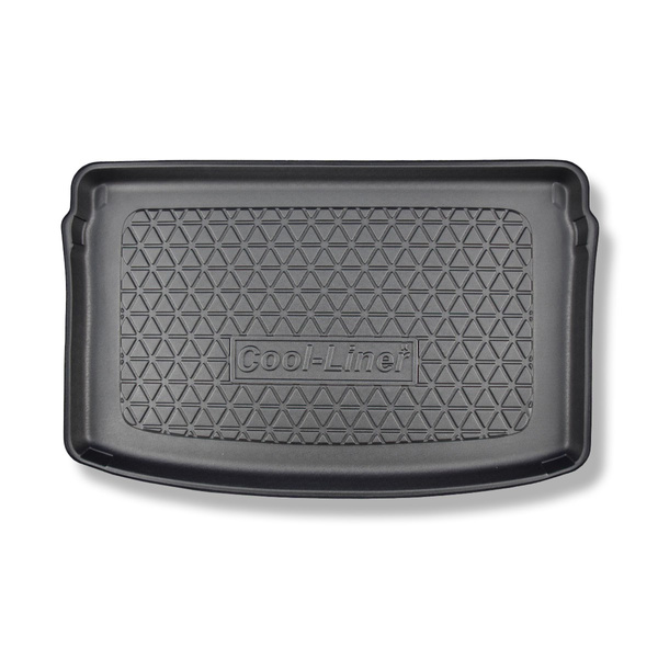 Vasca baule compatibile con Volkswagen Polo VI 2G AW Hatchback (10.2017-....) - portabagagli superiore; piano di carico regolabile nella posizione più alta - tappetino per bagagliaio - tappeto bagagliaio per auto