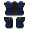 Coprisedili compatibili con Peugeot Rifter (2018-....) - fodere sedili universali - set coprisedili auto - S-BL