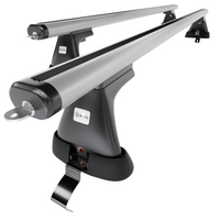 Barre portatutto in alluminio compatibili con Volkswagen Passat B6 Berlina (2004-2009) - senza punti di fissaggio di serie - portapacchi auto colore argento - portabagagli barre da tetto