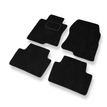 Premium tappetini auto in velluto compatibili con Honda Accord VIII (2008-2016) - tappeti auto nero