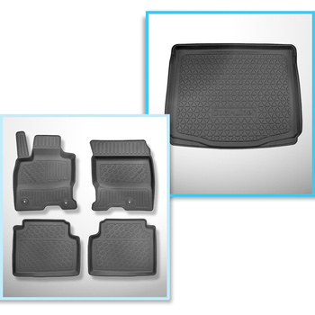 Completo di tappetini e tappetino per bagagliaio TPE per: Ford Kuga III 04.2020-