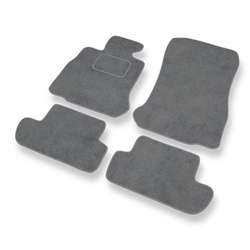 Premium tappetini auto in velluto compatibili con BMW 6 M6 F13 (2012-2018) - tappeti auto grigio