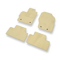 Premium tappetini auto in velluto compatibili con Mazda CX-7 (2007-2012) - tappeti auto beige