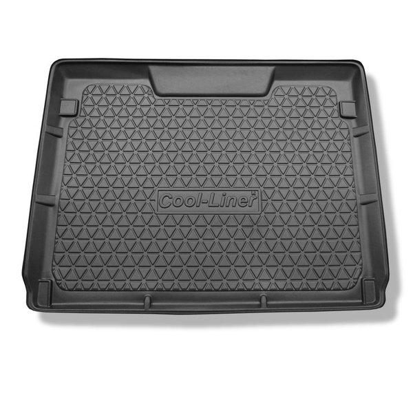 Vasca baule compatibile con Renault Kangoo II Van (01.2008-04.2021) - 5 sedili; interasse 2.697 mm - tappetino per bagagliaio - tappeto bagagliaio per auto