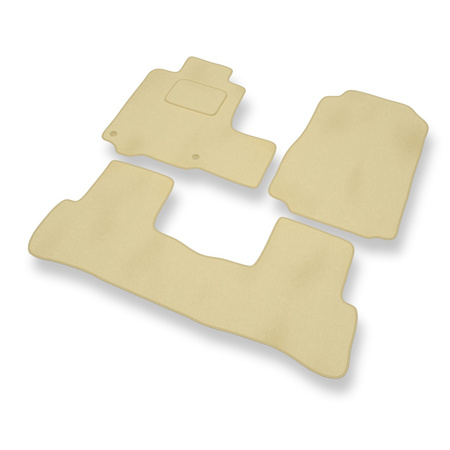 Premium tappetini auto in velluto compatibili con Honda CR-V III (2007-2012) - tappeti auto beige