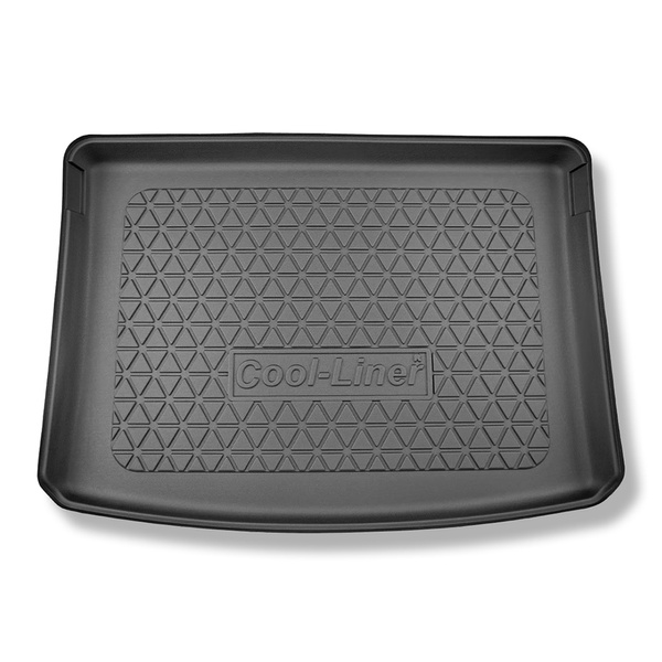 Vasca baule compatibile con Jeep Renegade 4xe Plug-in Hybrid SUV (06.2020-....) - portabagagli superiore; piano di carico regolabile nella posizione più alta - tappetino per bagagliaio - tappeto bagagliaio per auto