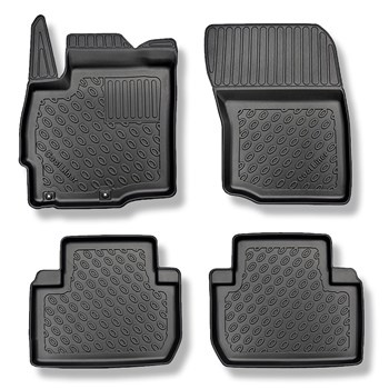 Tappetini Auto in TPE compatibili con Mitsubishi Outlander III SUV (09.2012-2022) - non per la versione ibrida; senza terza fila - tappeti auto neri