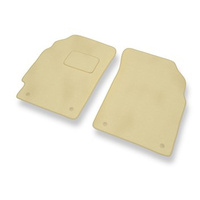 Premium tappetini auto in velluto compatibili con Chevrolet Spark II M300 (2010-2015) - tappeti auto beige