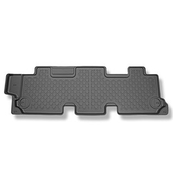 Tappetini Auto in TPE compatibili con Volkswagen Transporter T5, T6, T6.1 Van (2003-2024) - terza fila - tappeti auto neri